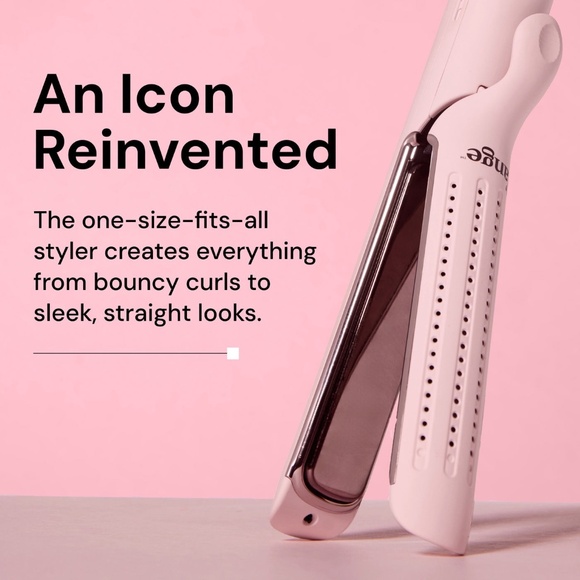 L'ange Le Duo Classic Grande 5.3" Plates Titanium Flat Iron / Curl Styler - Picture 14 of 14